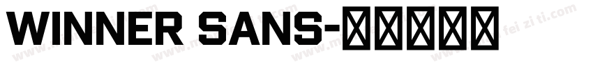 Winner Sans字体转换